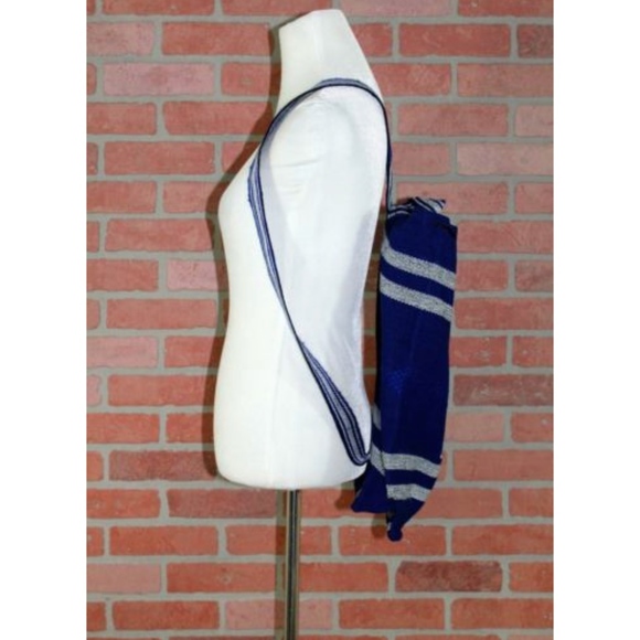 Handmade Notre Dame Blue Baha Drawstring Backpack - Picture 2 of 8